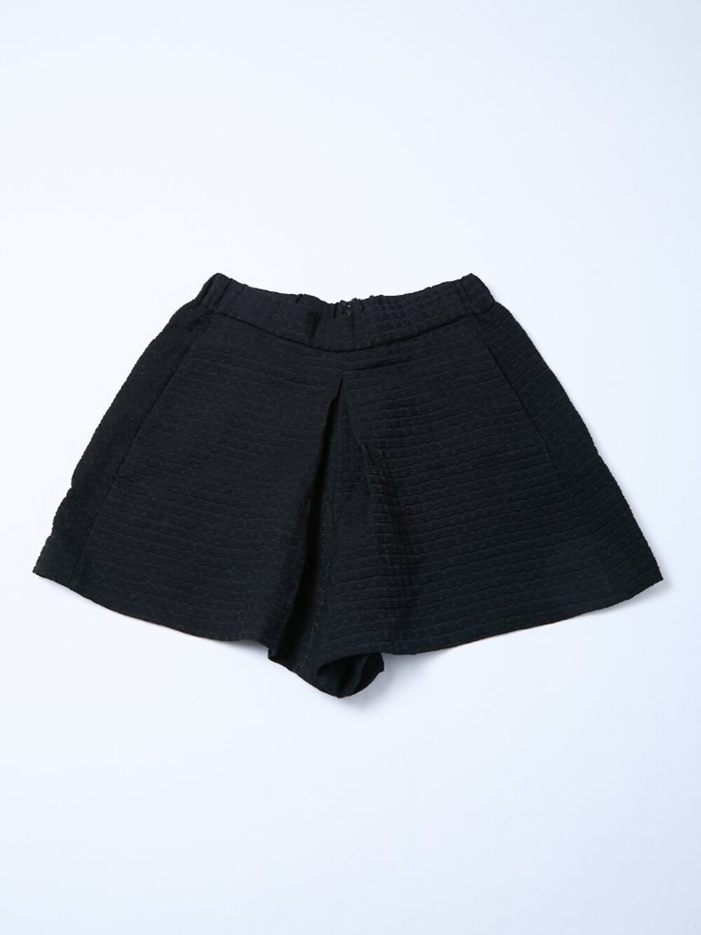 MAJE Idole Black Flared High Rise Large Mini Shorts Coquette Dark Academia Twee
